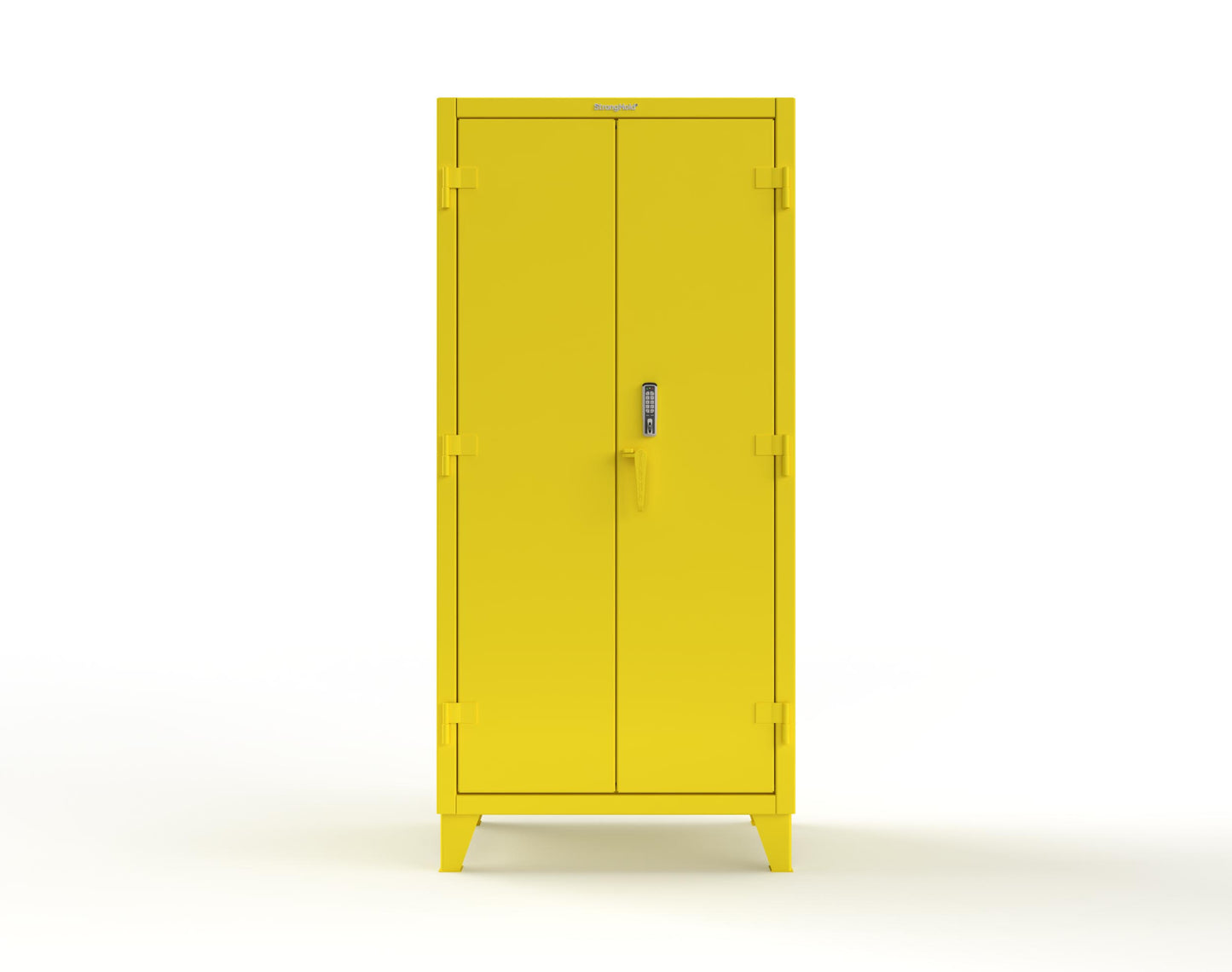 Extreme Duty 12 GA Cabinet with 4 Shelves Secured by Keyless Entry Lock - 36 In. W x 24 In. D x 78 In. H - 36-244-EK-1021