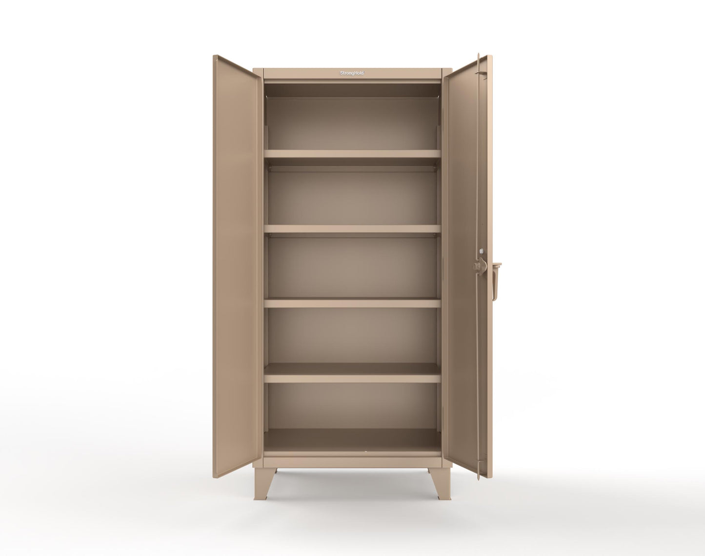 Extreme Duty 12 GA Cabinet with 4 Shelves Secured by Keyless Entry Lock - 36 In. W x 24 In. D x 78 In. H - 36-244-EK-1019