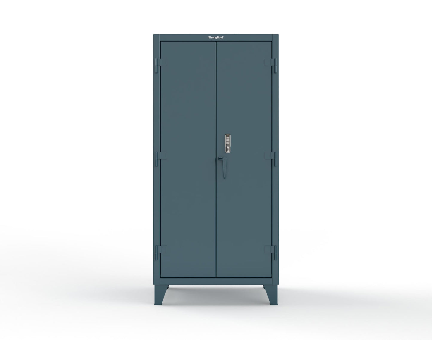 Extreme Duty 12 GA Cabinet with 4 Shelves Secured by Keyless Entry Lock - 36 In. W x 24 In. D x 78 In. H - 36-244-EK-5001