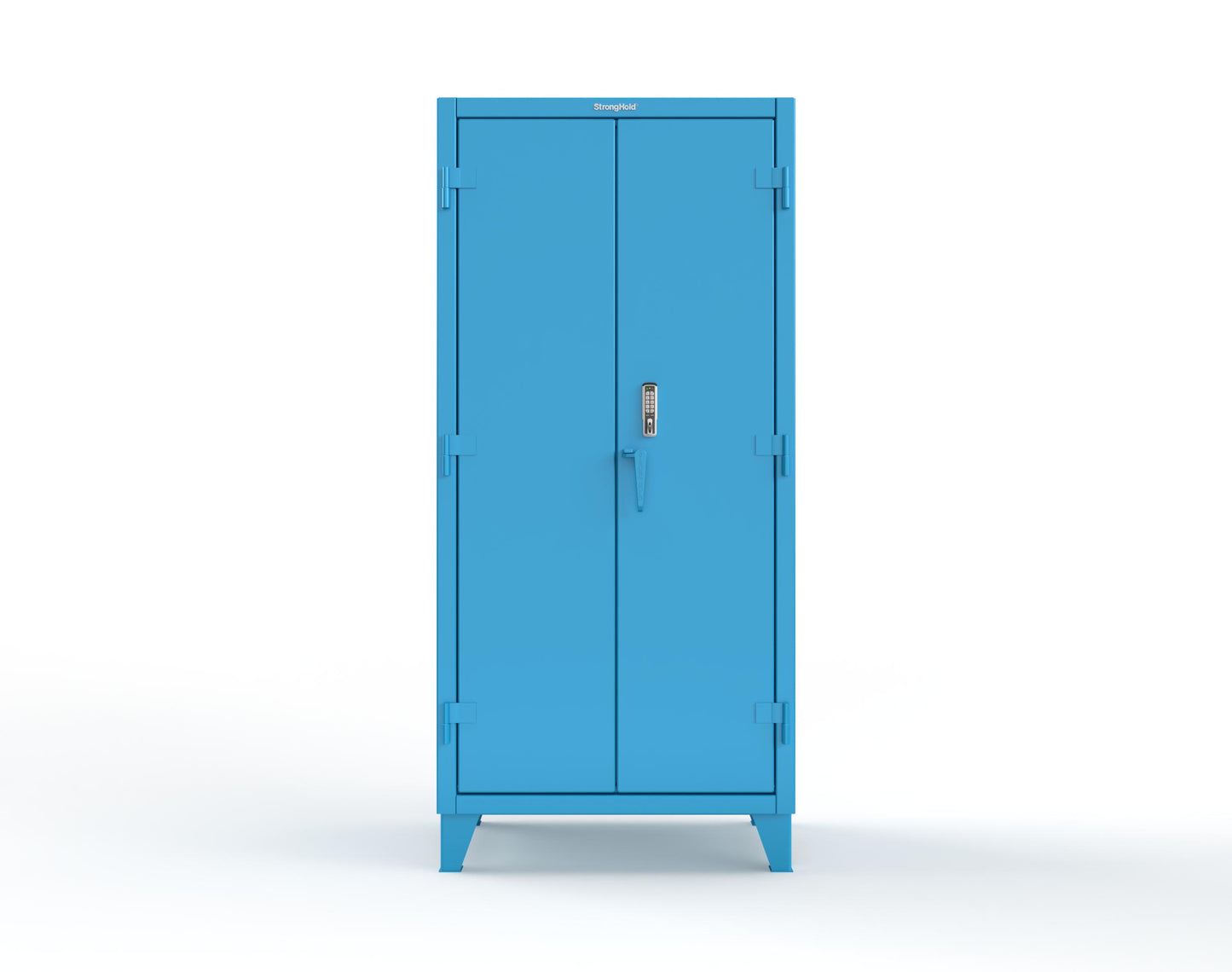 Extreme Duty 12 GA Cabinet with 4 Shelves Secured by Keyless Entry Lock - 36 In. W x 24 In. D x 78 In. H - 36-244-EK-5012