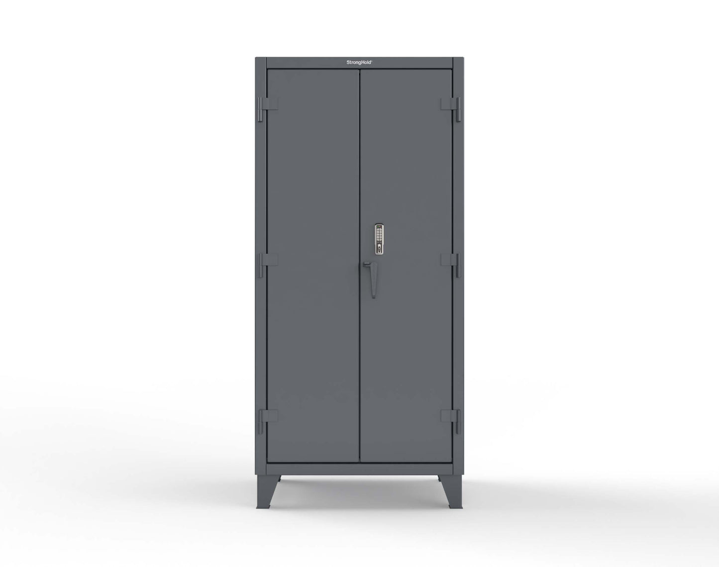 Extreme Duty 12 GA Cabinet with 4 Shelves Secured by Keyless Entry Lock - 36 In. W x 24 In. D x 78 In. H - 36-244-EK-7024
