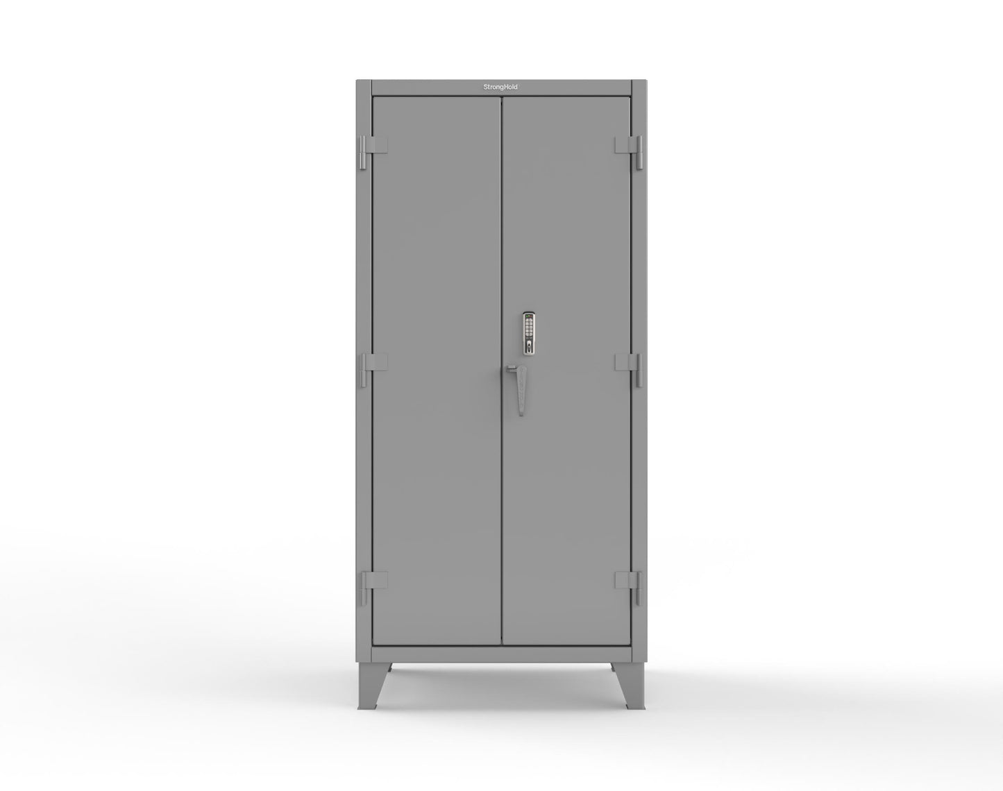 Extreme Duty 12 GA Cabinet with 4 Shelves Secured by Keyless Entry Lock - 36 In. W x 24 In. D x 78 In. H - 36-244-EK-7037