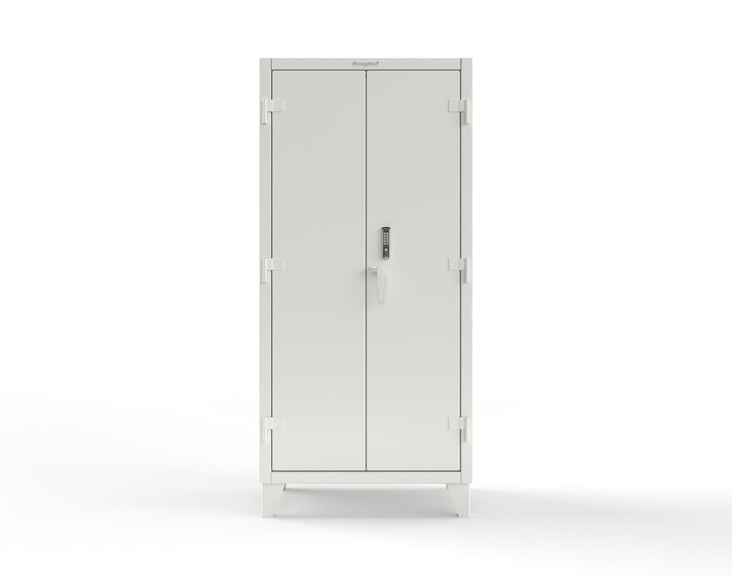 Extreme Duty 12 GA Cabinet with 4 Shelves Secured by Keyless Entry Lock - 36 In. W x 24 In. D x 78 In. H - 36-244-EK-9003