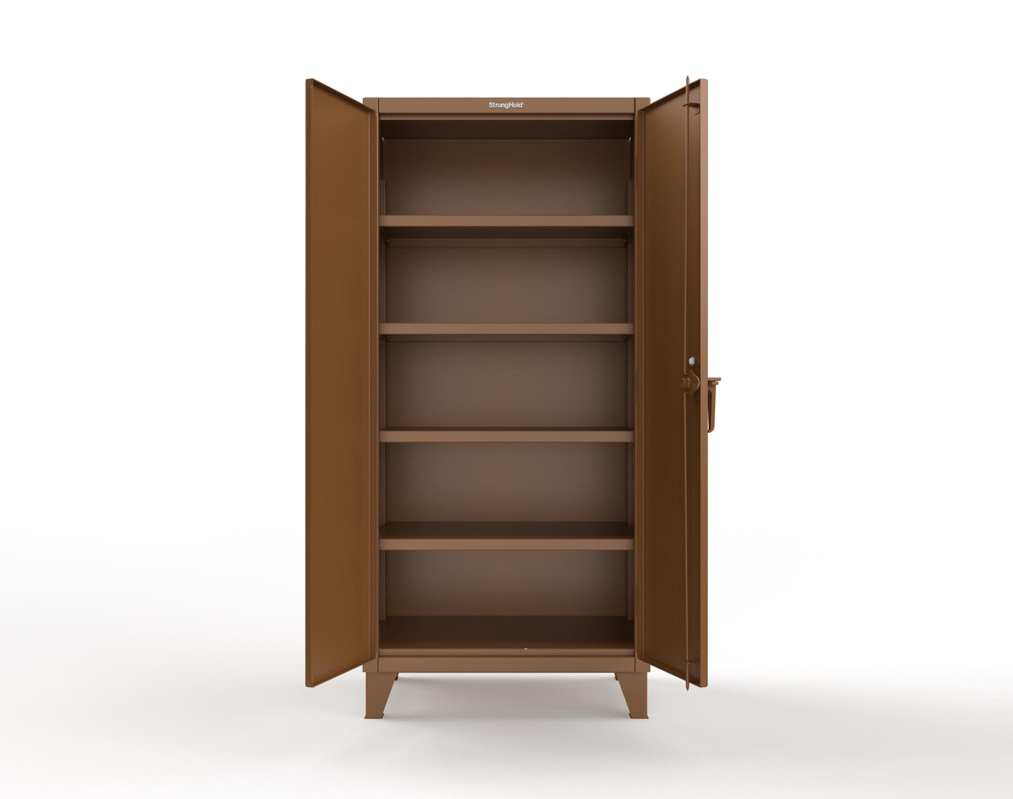 Extreme Duty 12 GA Cabinet with 4 Shelves Secured by Keyless Entry Lock - 36 In. W x 24 In. D x 78 In. H - 36-244-EK-8008