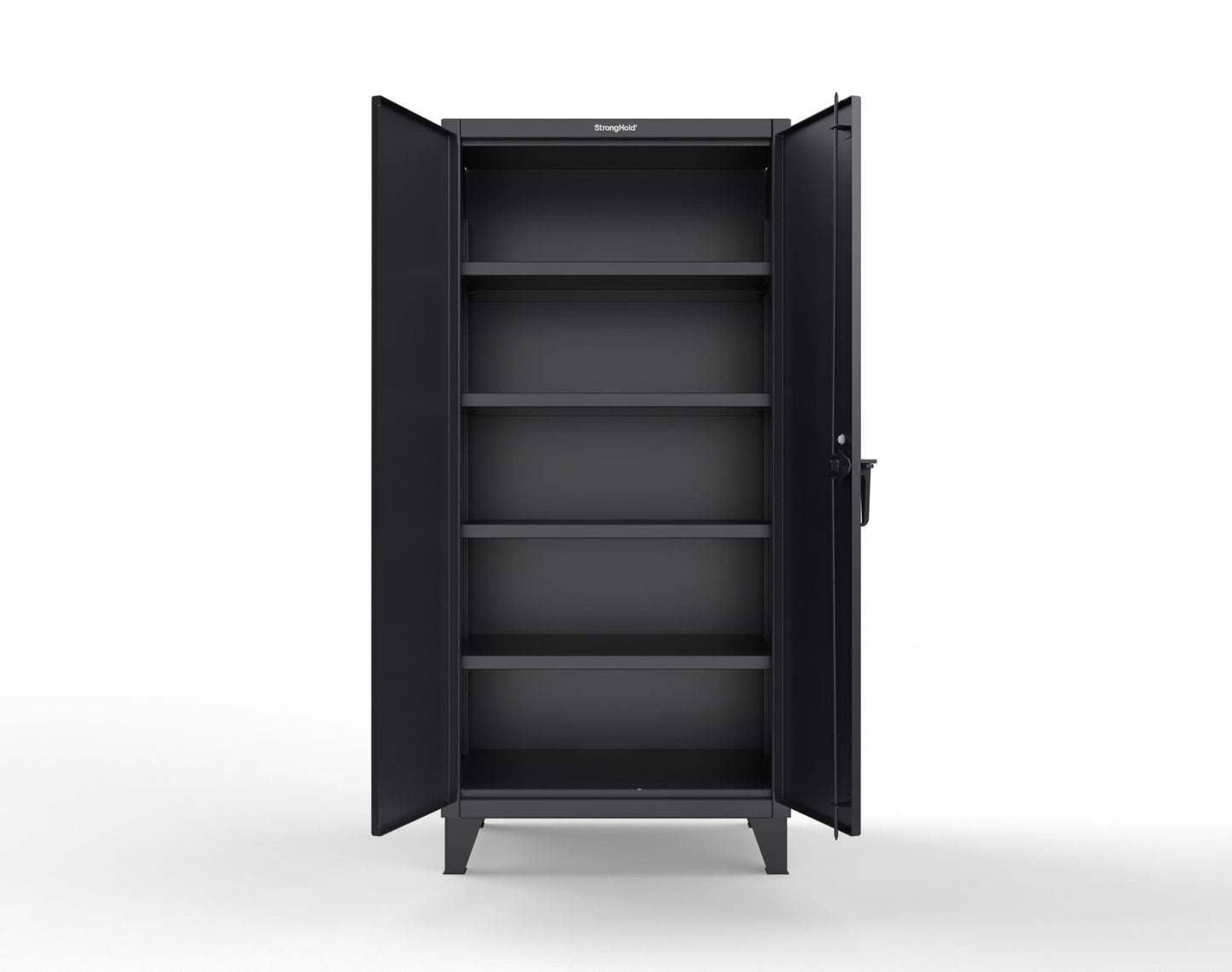 Extreme Duty 12 GA Cabinet with 4 Shelves Secured by Keyless Entry Lock - 36 In. W x 24 In. D x 78 In. H - 36-244-EK-9005