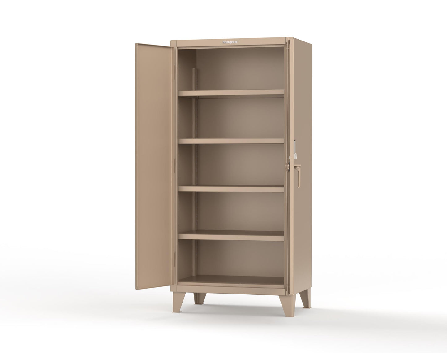 Extreme Duty 12 GA Cabinet with 4 Shelves Secured by Keyless Entry Lock - 36 In. W x 24 In. D x 78 In. H - 36-244-EK-1019
