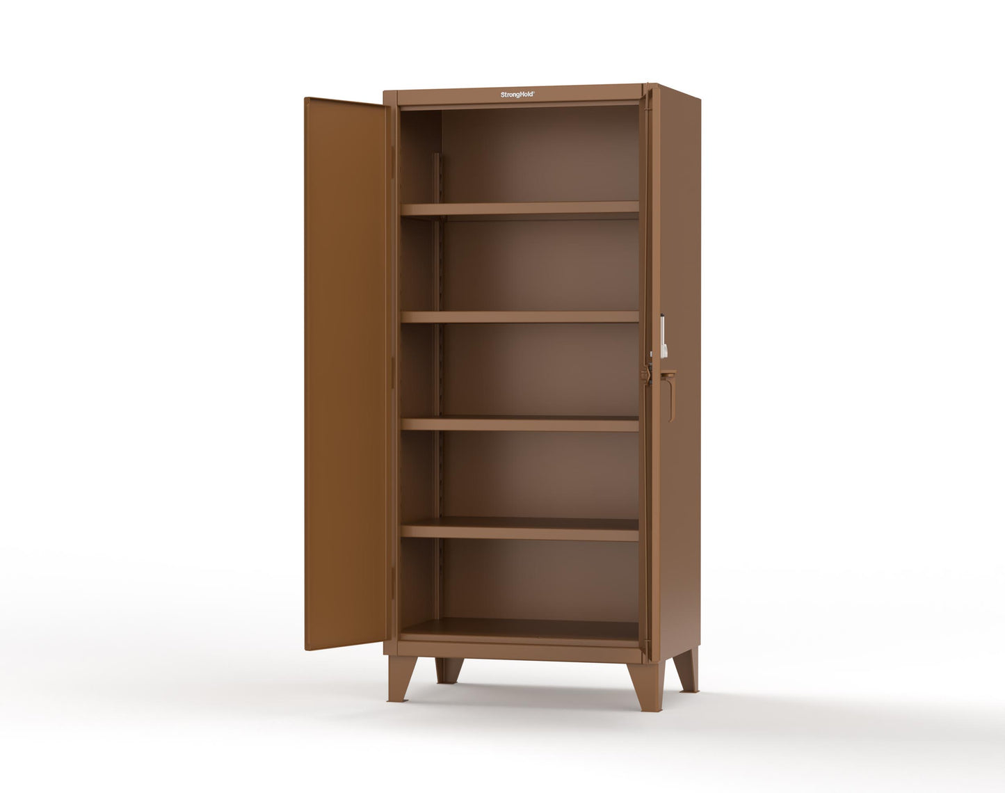 Extreme Duty 12 GA Cabinet with 4 Shelves Secured by Keyless Entry Lock - 36 In. W x 24 In. D x 78 In. H - 36-244-EK-8008
