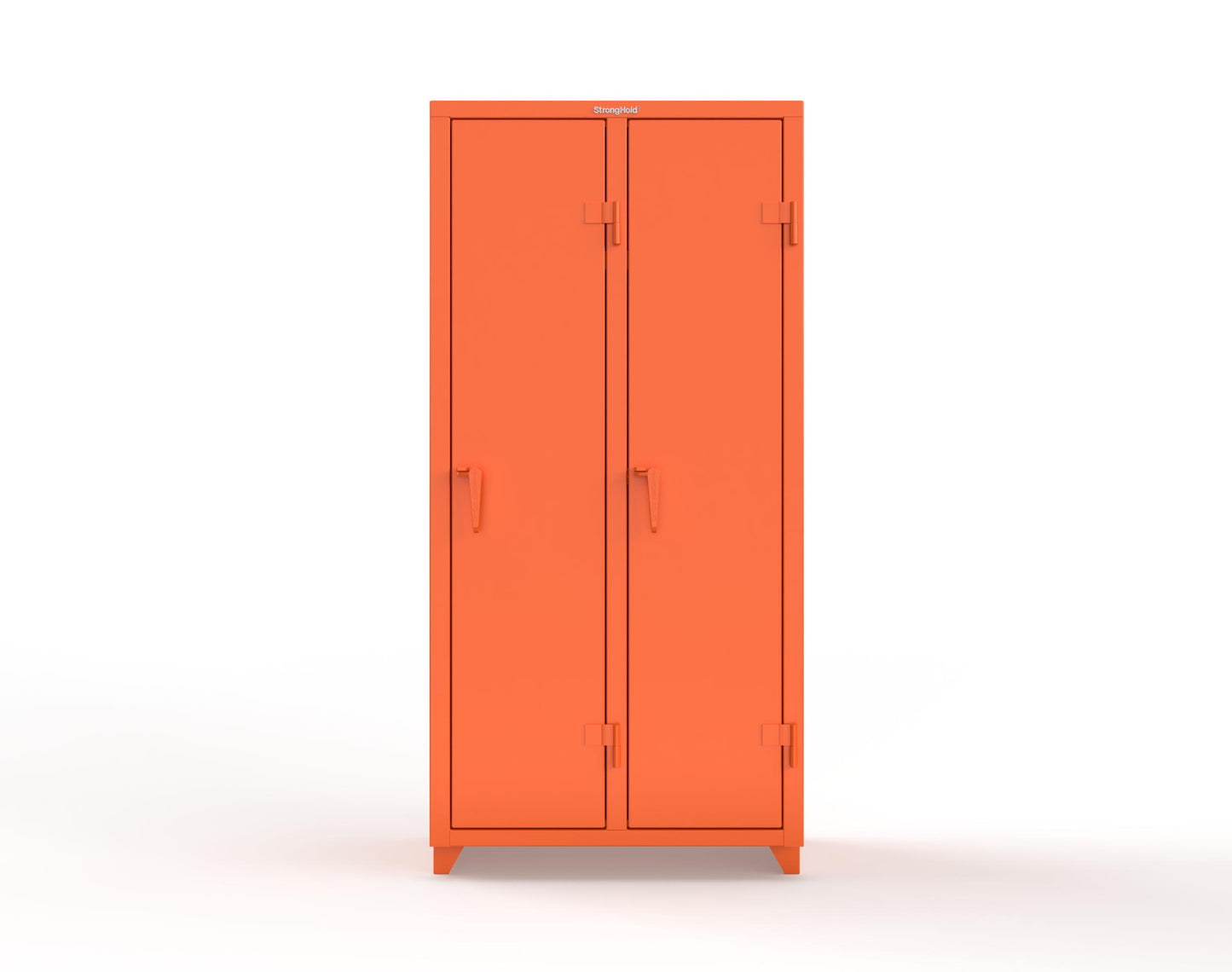 Extra Heavy Duty 14 GA Single-Tier Locker with Shelf and Hanger Rod, 2 Compartments - 36 in. W x 18 in. D x 75 in. H - 36-2D-18-1T-L-2009