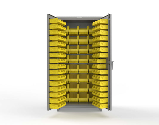 Extra Heavy Duty 14 GA All Bin Cabinet - 36 In. W x 24 In. D x 75 In. H - 36-BB-240-L-7037