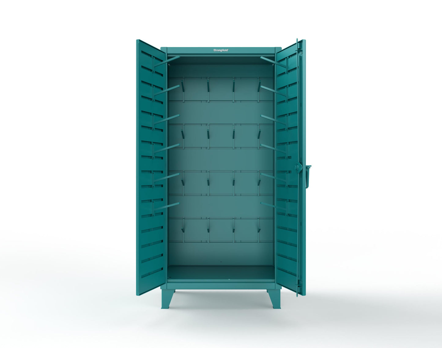 Extreme Duty 12 GA Rigging Cabinet with Hooks - 36 In. W x 24 In. D x 78 In. H - 36-BB-240W/Hooks-5021