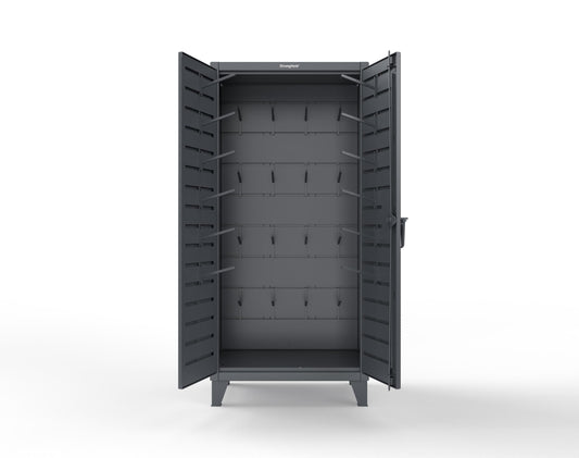 Extreme Duty 12 GA Rigging Cabinet with Hooks - 36 In. W x 24 In. D x 78 In. H - 36-BB-240W/Hooks-7024