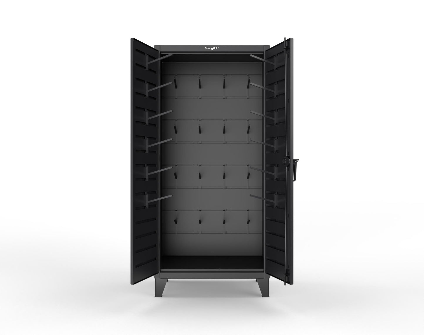 Extreme Duty 12 GA Rigging Cabinet with Hooks - 36 In. W x 24 In. D x 78 In. H - 36-BB-240W/Hooks-9005