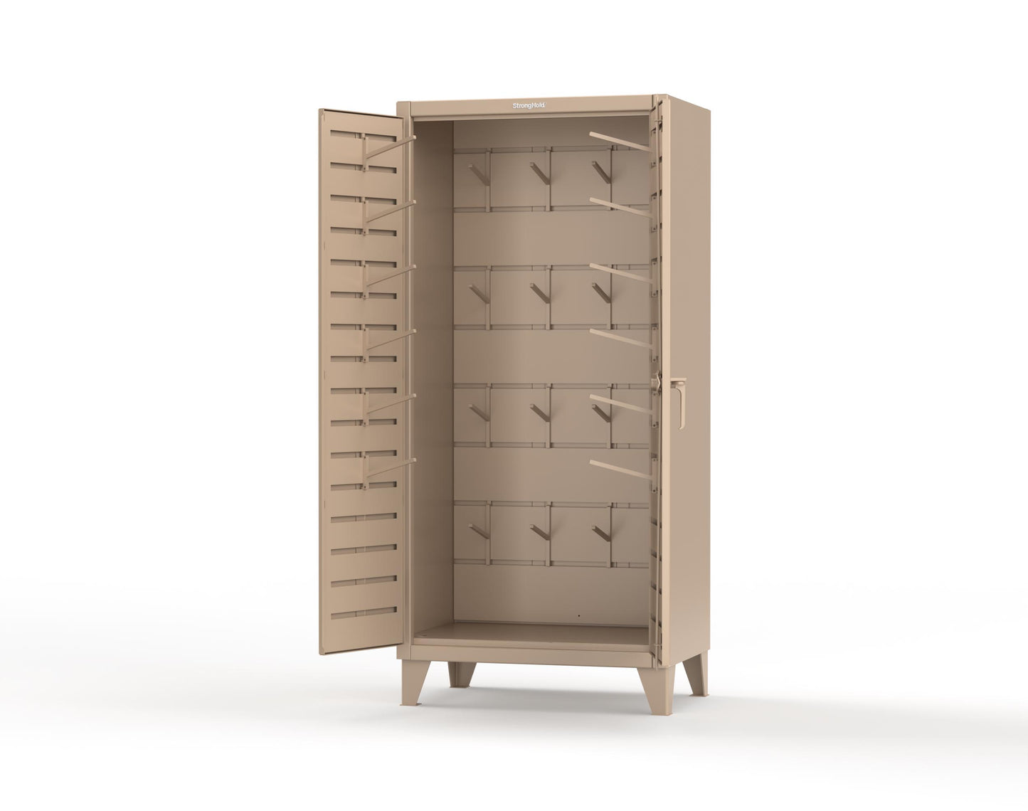 Extreme Duty 12 GA Rigging Cabinet with Hooks - 36 In. W x 24 In. D x 78 In. H - 36-BB-240W/Hooks-1019