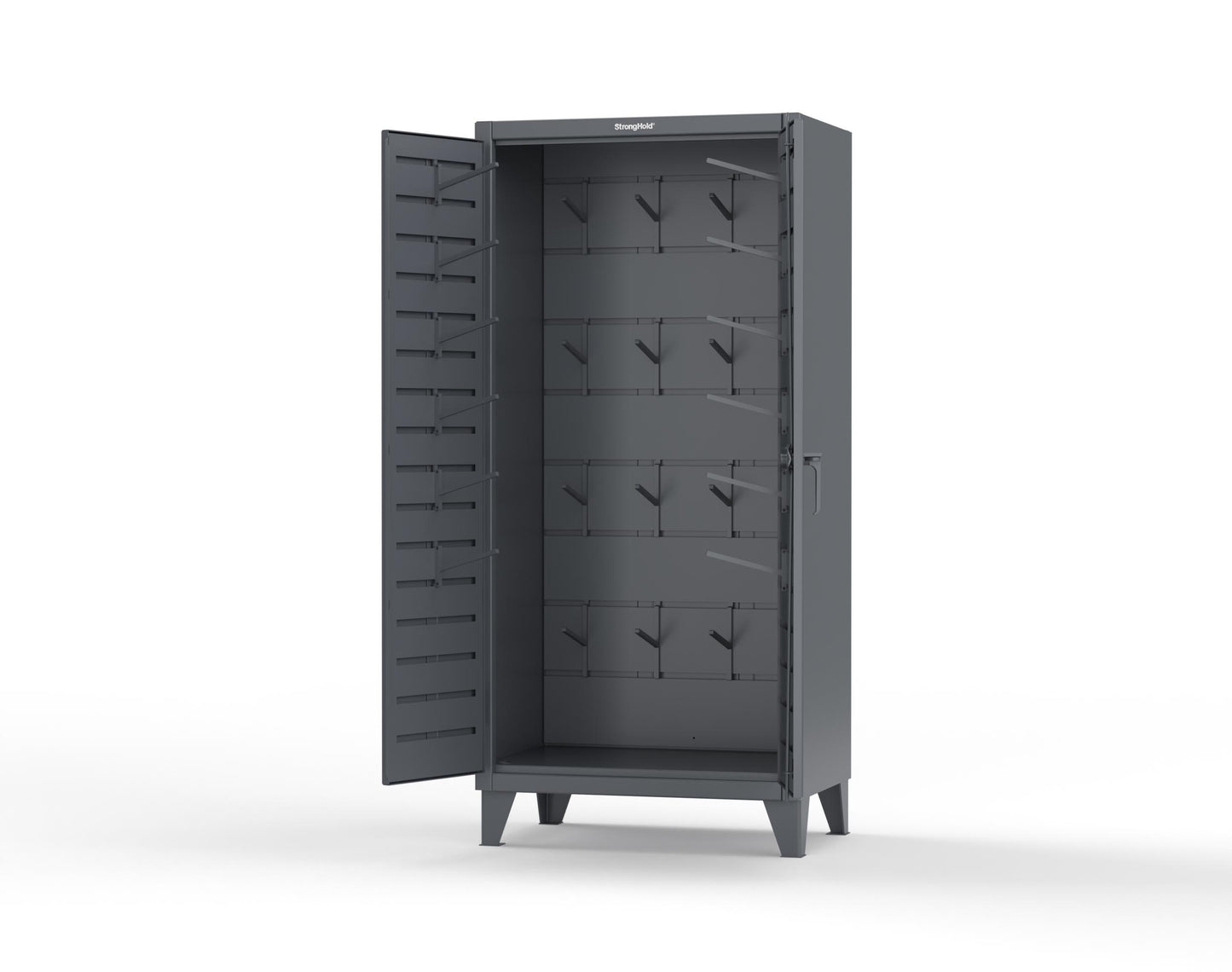 Extreme Duty 12 GA Rigging Cabinet with Hooks - 36 In. W x 24 In. D x 78 In. H - 36-BB-240W/Hooks-7024