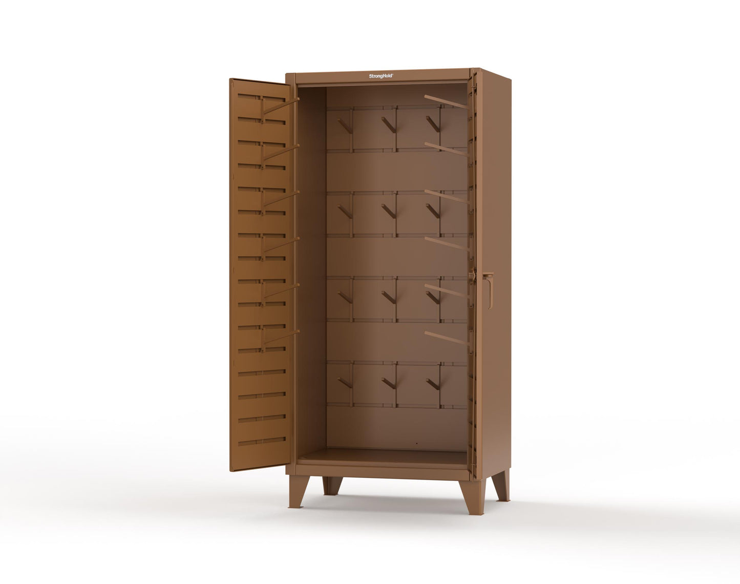 Extreme Duty 12 GA Rigging Cabinet with Hooks - 36 In. W x 24 In. D x 78 In. H - 36-BB-240W/Hooks-8008