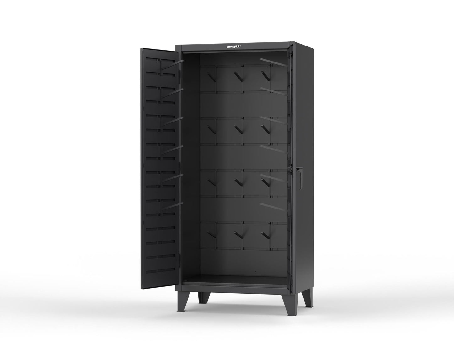 Extreme Duty 12 GA Rigging Cabinet with Hooks - 36 In. W x 24 In. D x 78 In. H - 36-BB-240W/Hooks-9005