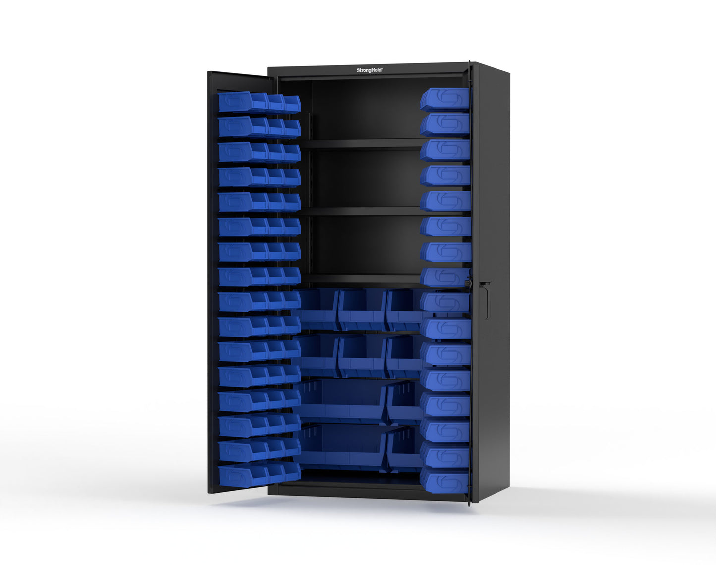 Black (RAL 9005) / Blue (RAL 5001)