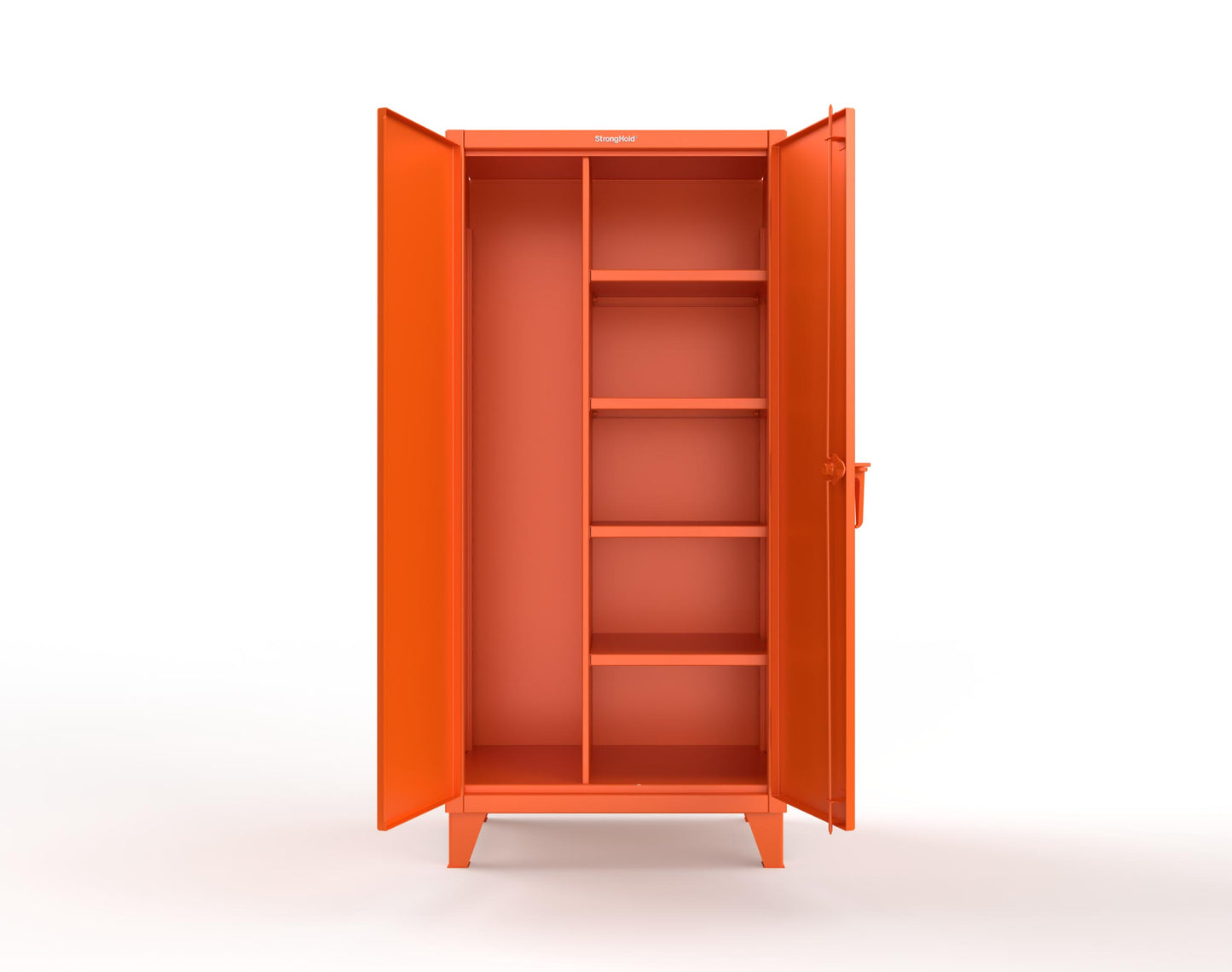 Extreme Duty 12 GA Janitorial Cabinet with 4 Shelves - 36 In. W x 24 In. D x 78 In. H - 36-BC-244-2009
