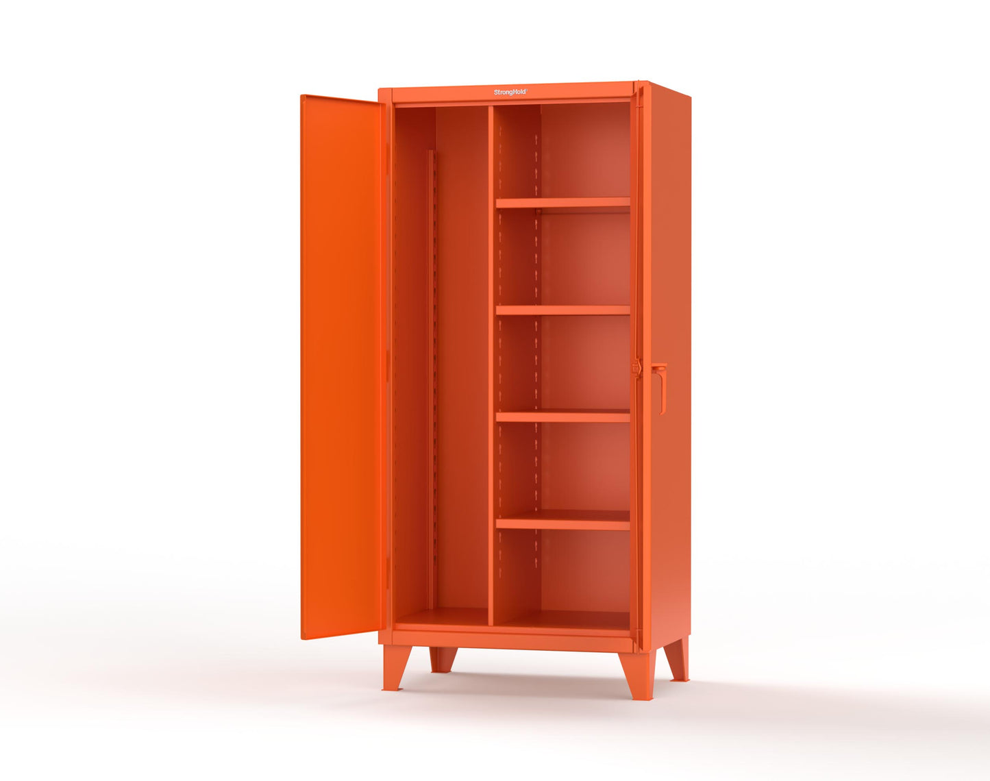Extreme Duty 12 GA Janitorial Cabinet with 4 Shelves - 36 In. W x 24 In. D x 78 In. H - 36-BC-244-2009