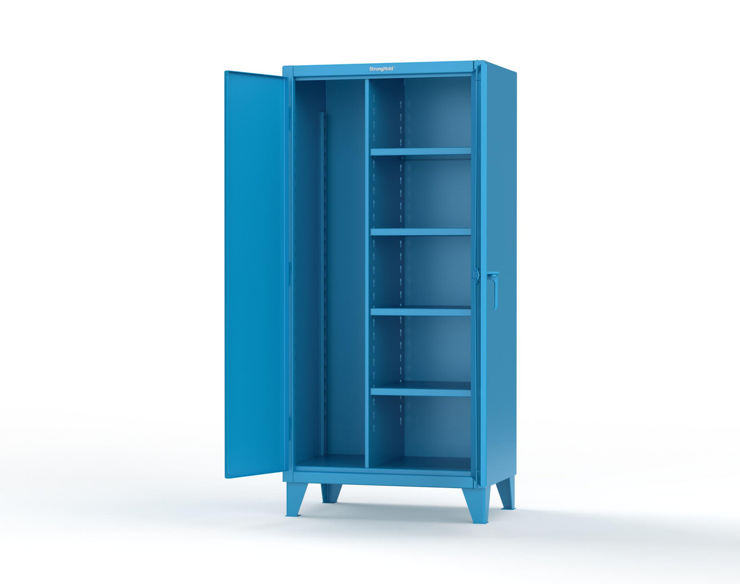 Extreme Duty 12 GA Janitorial Cabinet with 4 Shelves - 36 In. W x 24 In. D x 78 In. H - 36-BC-244-5012