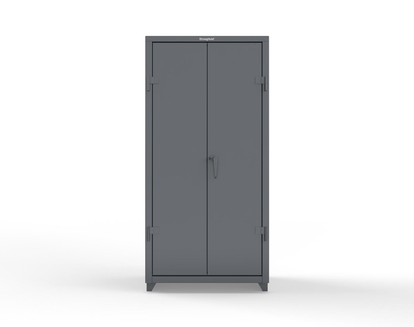 Extra Heavy Duty 14 GA Bin Cabinet with 3 Shelves - 36 In. W x 24 In. D x 75 In. H - 36-BS-243-L-7024