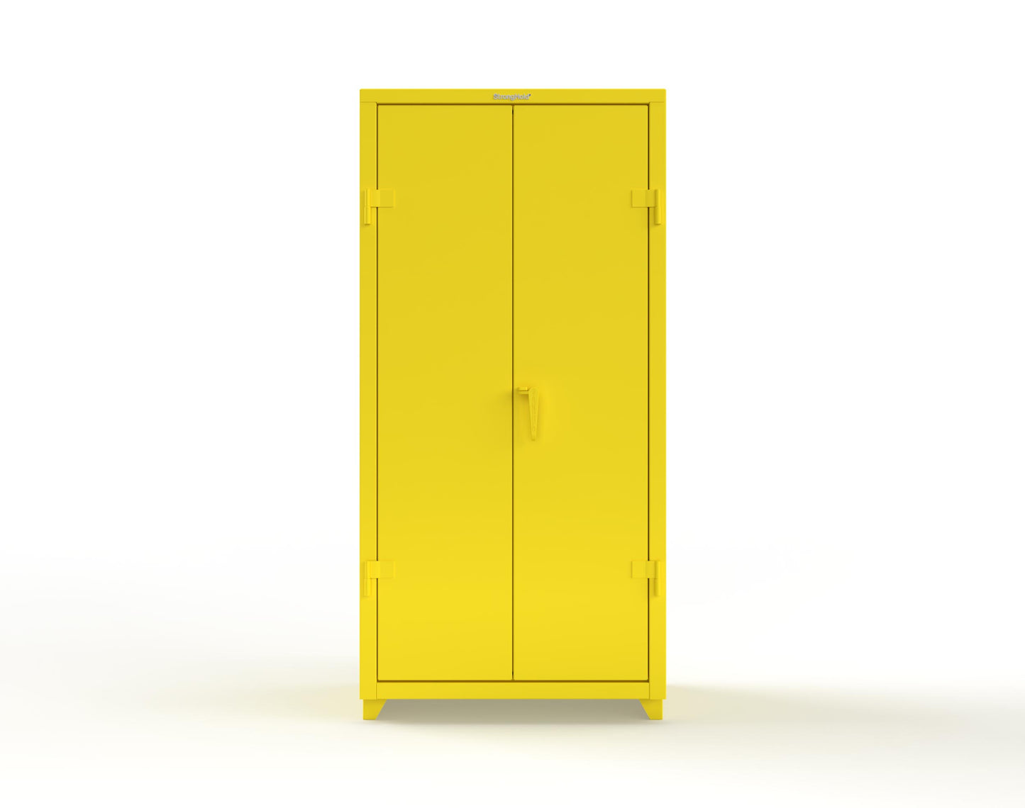 Extra Heavy Duty 14 GA Bin Cabinet with 3 Shelves - 36 In. W x 24 In. D x 75 In. H - 36-BS-243-L-1021