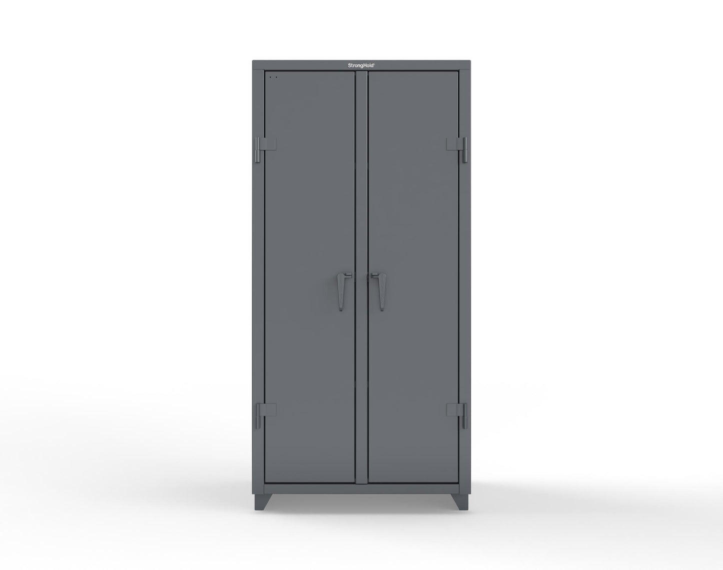 Extra Heavy Duty 14 GA Double Shift Cabinet with 6 Shelves - 36 In. W x 24 In. D x 75 In. H - 36-DS-246-L-7024