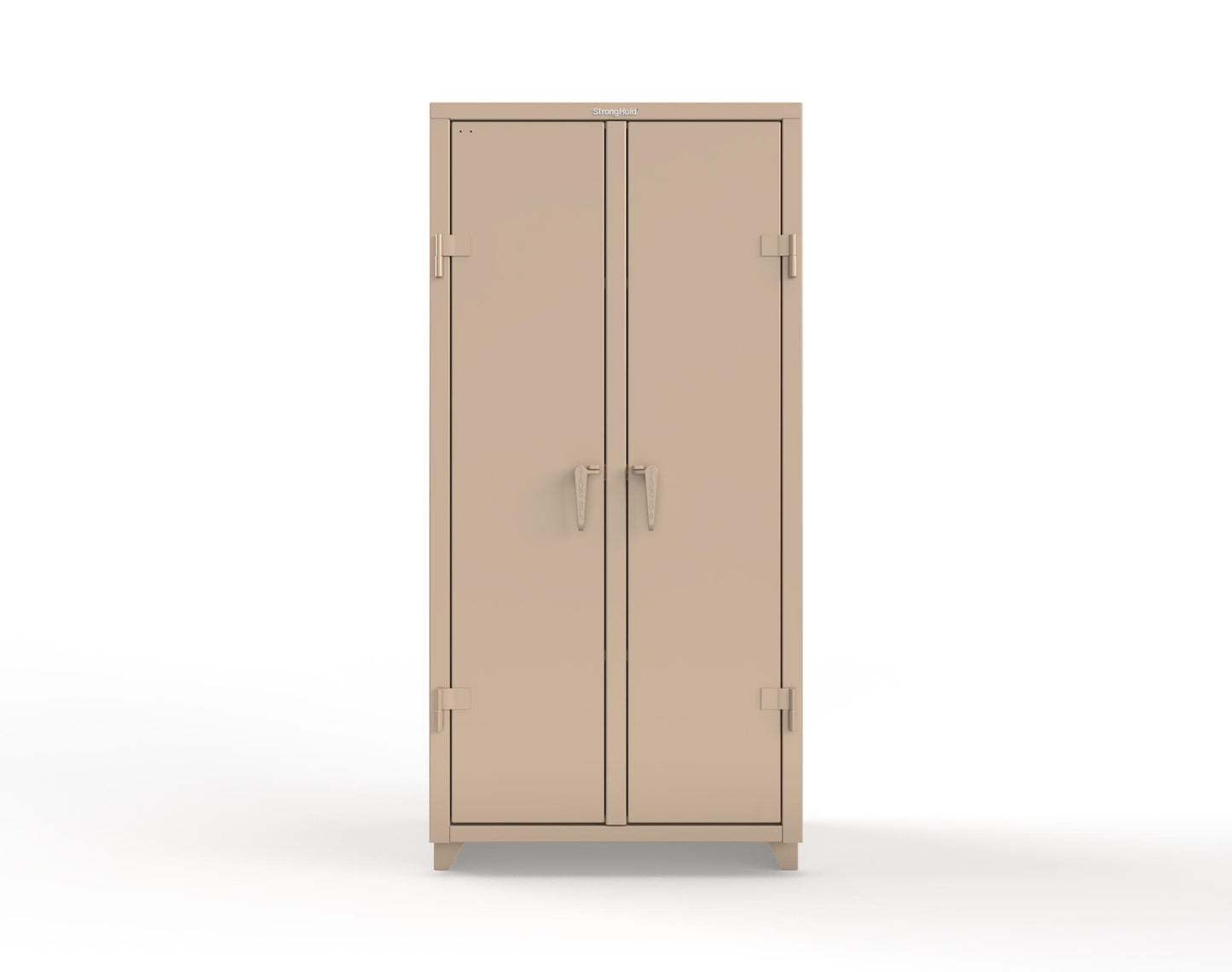 Extra Heavy Duty 14 GA Double Shift Cabinet with 6 Shelves - 36 In. W x 24 In. D x 75 In. H - 36-DS-246-L-1019