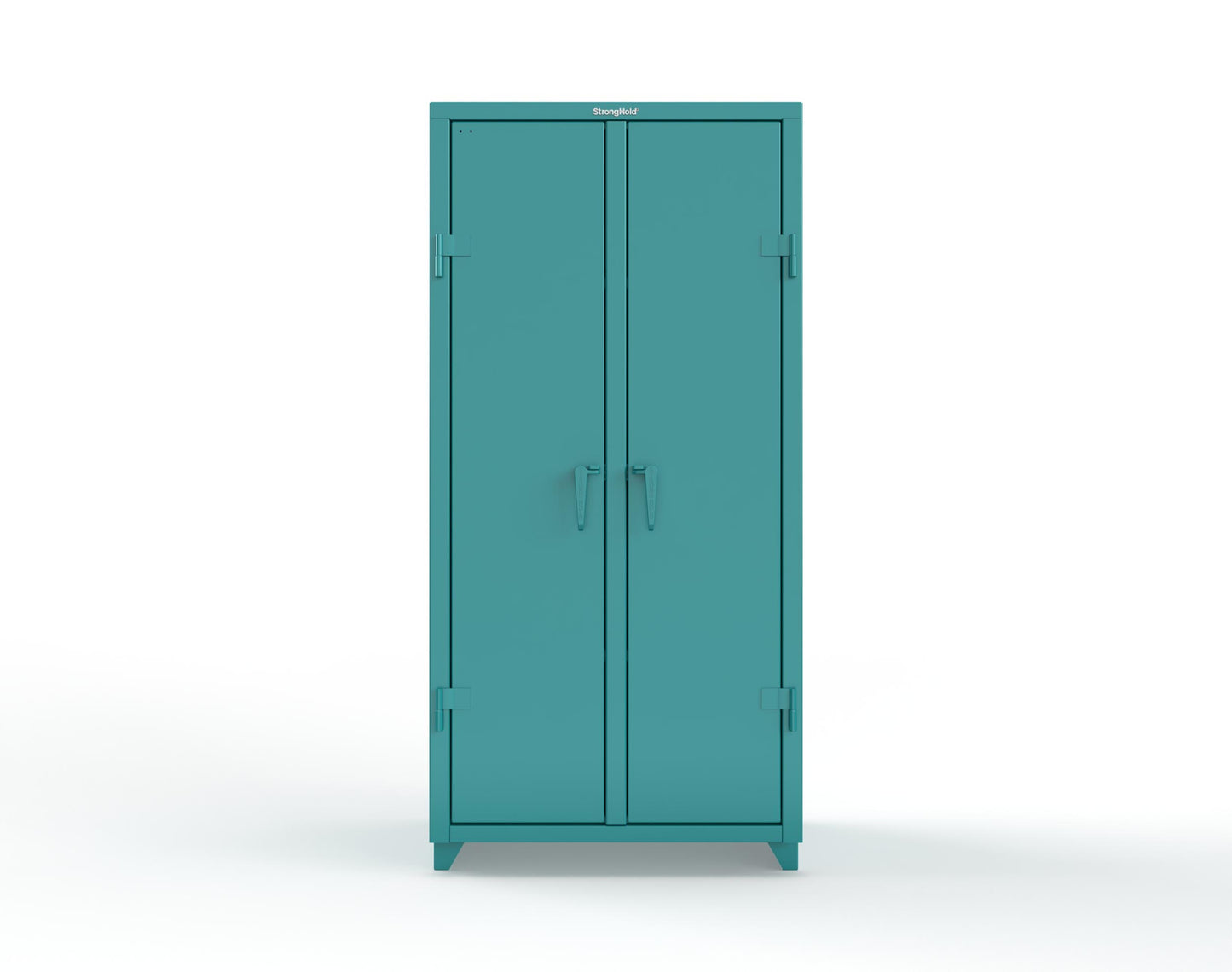 Extra Heavy Duty 14 GA Double Shift Cabinet with 6 Shelves - 36 In. W x 24 In. D x 75 In. H - 36-DS-246-L-5021