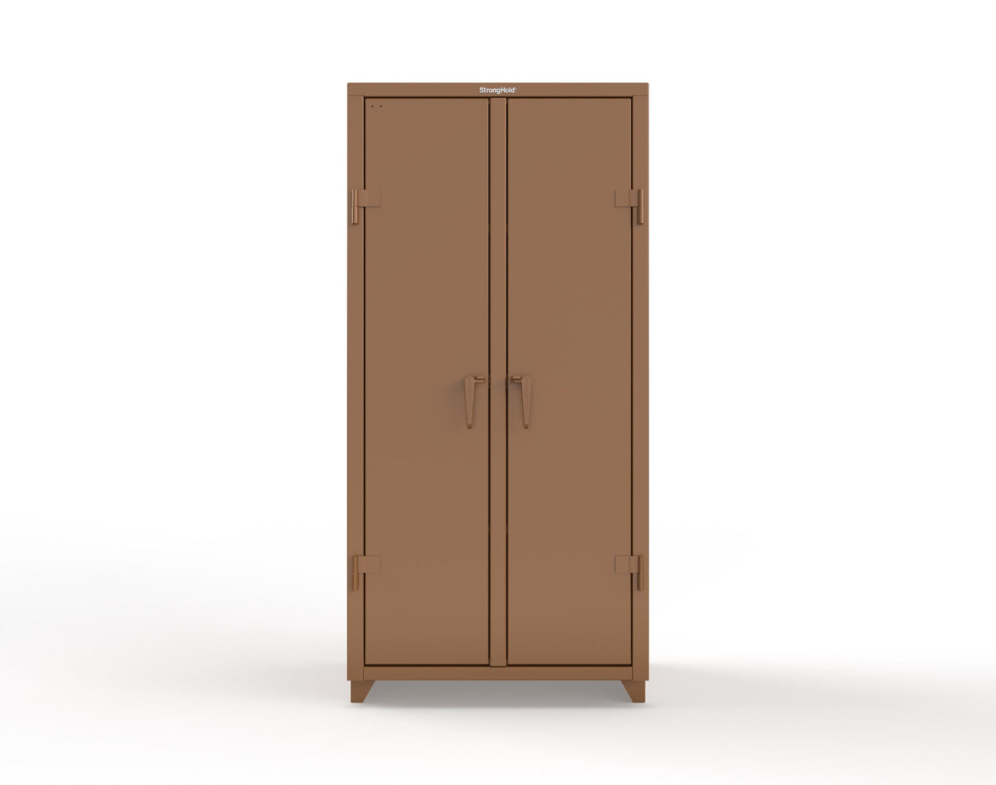 Extra Heavy Duty 14 GA Double Shift Cabinet with 6 Shelves - 36 In. W x 24 In. D x 75 In. H - 36-DS-246-L-8008