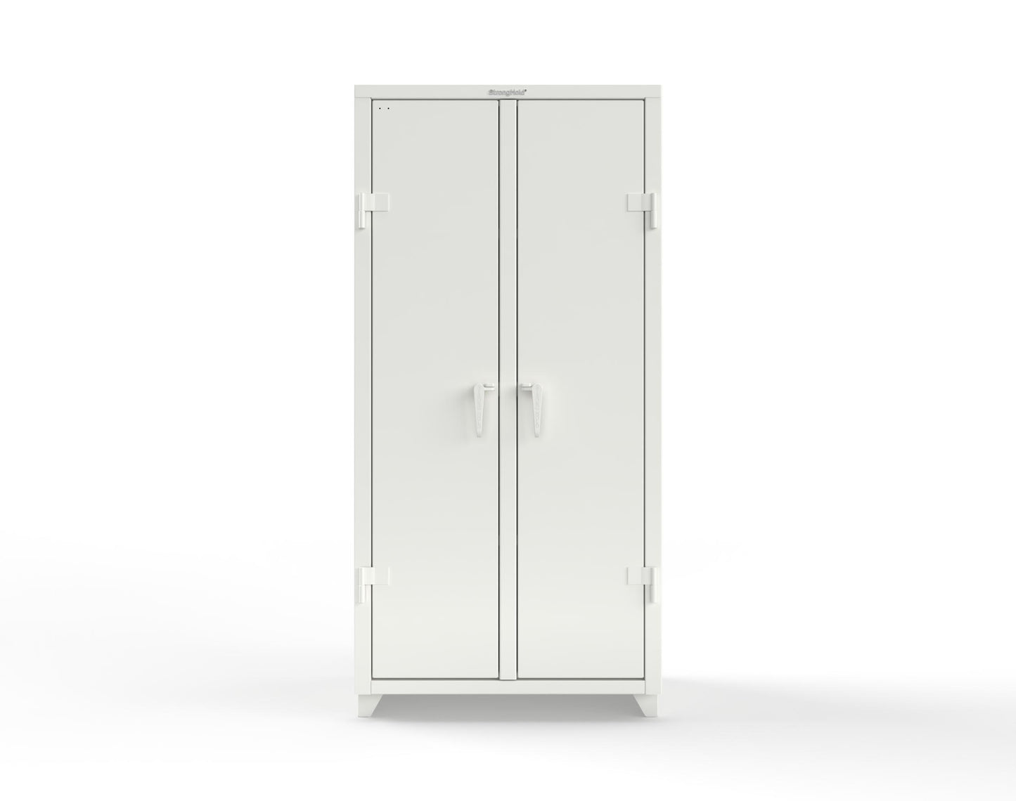 Extra Heavy Duty 14 GA Double Shift Cabinet with 6 Shelves - 36 In. W x 24 In. D x 75 In. H - 36-DS-246-L-9003