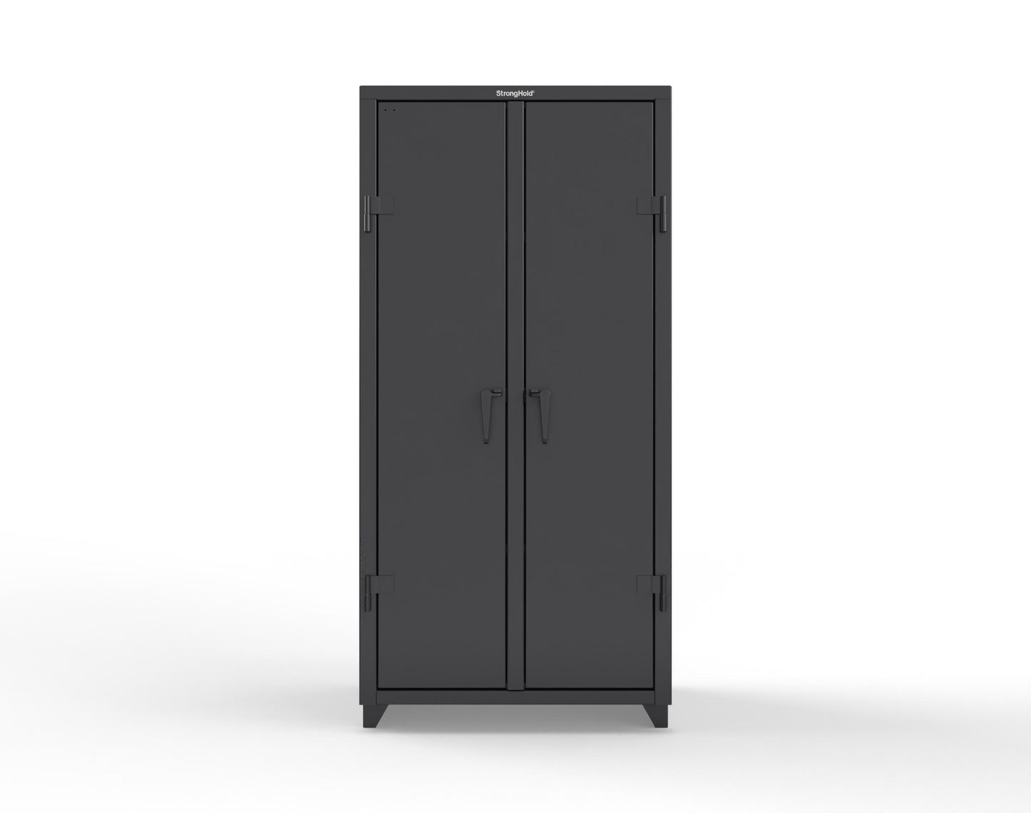 Extra Heavy Duty 14 GA Double Shift Cabinet with 6 Shelves - 36 In. W x 24 In. D x 75 In. H - 36-DS-246-L-9005