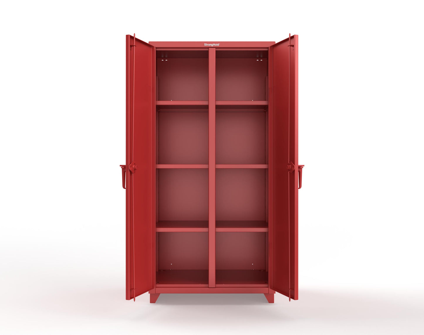Extra Heavy Duty 14 GA Double Shift Cabinet with 6 Shelves - 36 In. W x 24 In. D x 75 In. H - 36-DS-246-L-3001