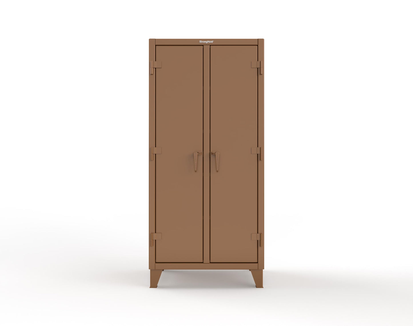 Extreme Duty 12 GA Double Shift Cabinet with 8 Shelves - 36 In. W x 24 In. D x 78 In. H - 36-DS-248-8008