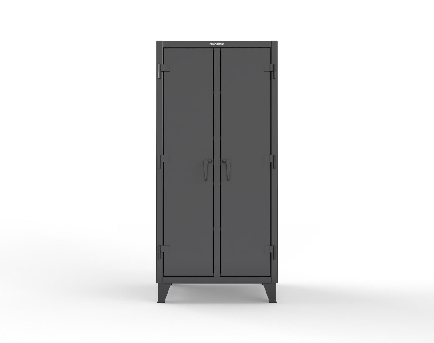 Extreme Duty 12 GA Double Shift Cabinet with 8 Shelves - 36 In. W x 24 In. D x 78 In. H - 36-DS-248-9005