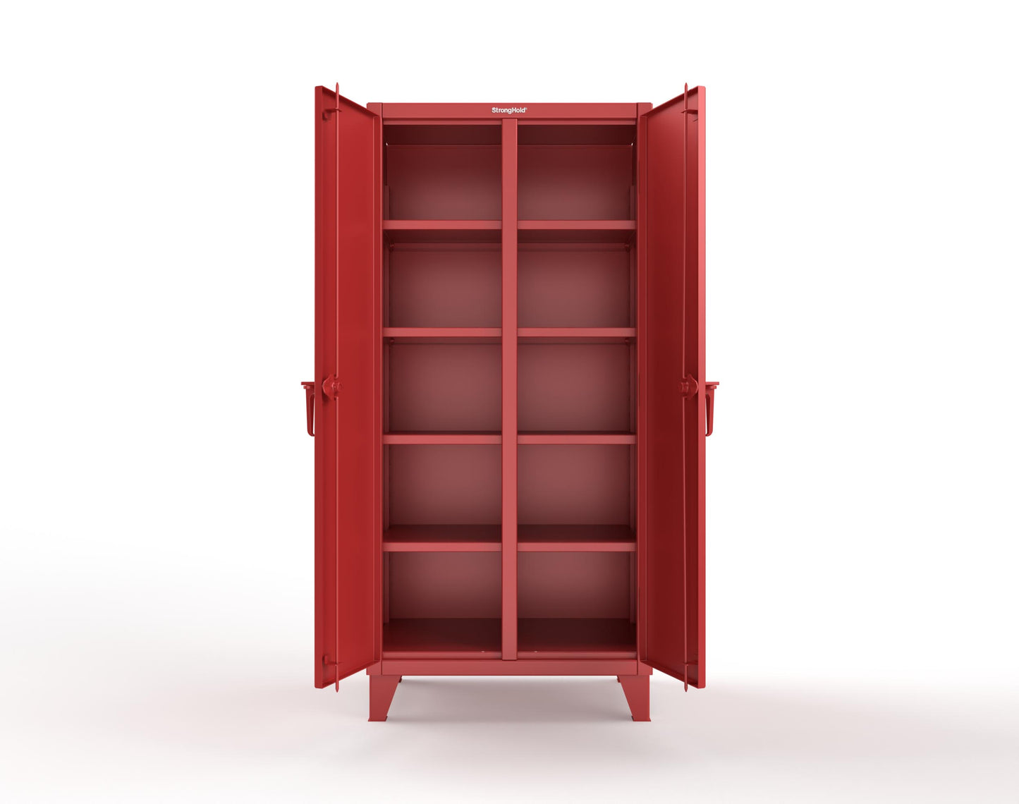 Extreme Duty 12 GA Double Shift Cabinet with 8 Shelves - 36 In. W x 24 In. D x 78 In. H - 36-DS-248-3001