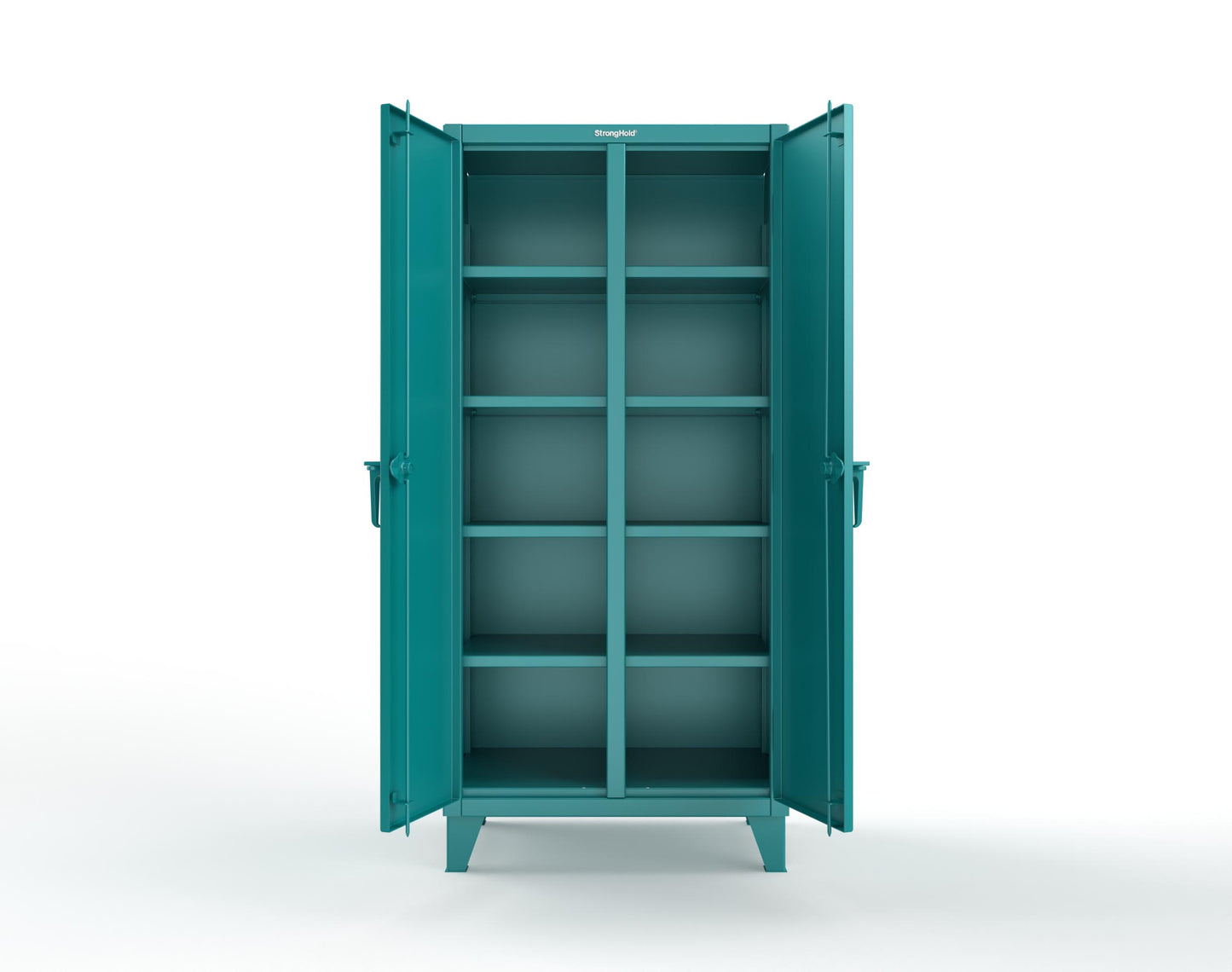 Extreme Duty 12 GA Double Shift Cabinet with 8 Shelves - 36 In. W x 24 In. D x 78 In. H - 36-DS-248-5021