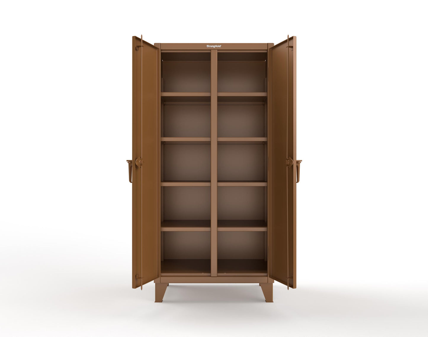 Extreme Duty 12 GA Double Shift Cabinet with 8 Shelves - 36 In. W x 24 In. D x 78 In. H - 36-DS-248-8008