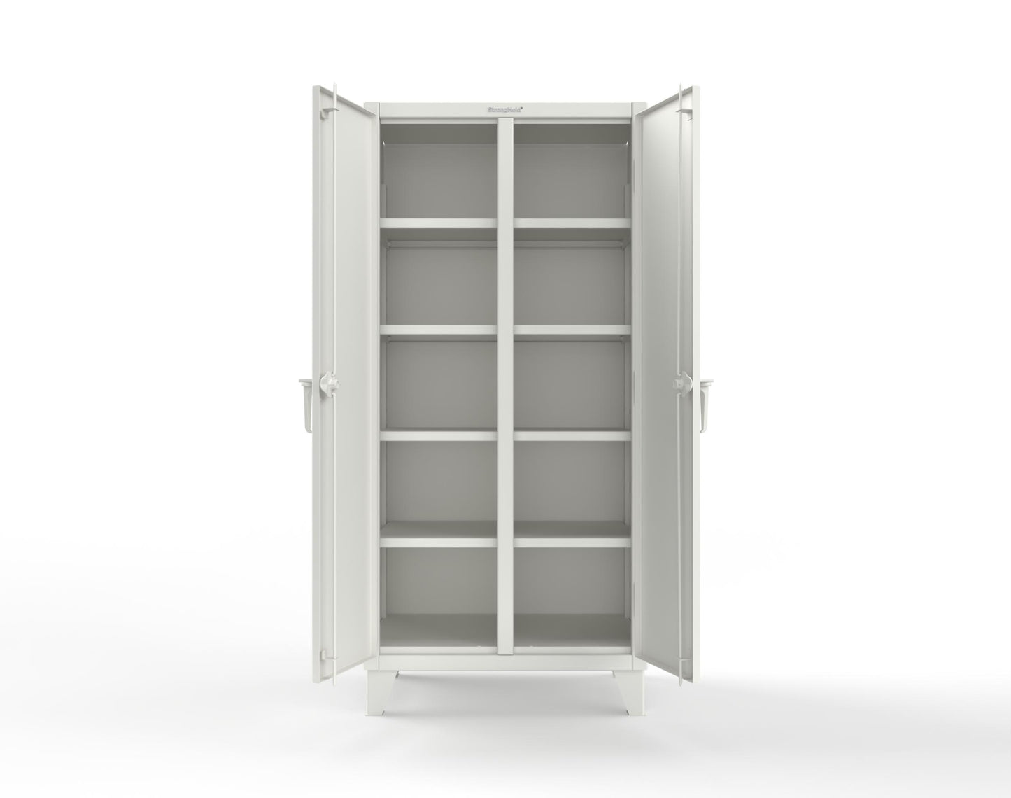 Extreme Duty 12 GA Double Shift Cabinet with 8 Shelves - 36 In. W x 24 In. D x 78 In. H - 36-DS-248-9003