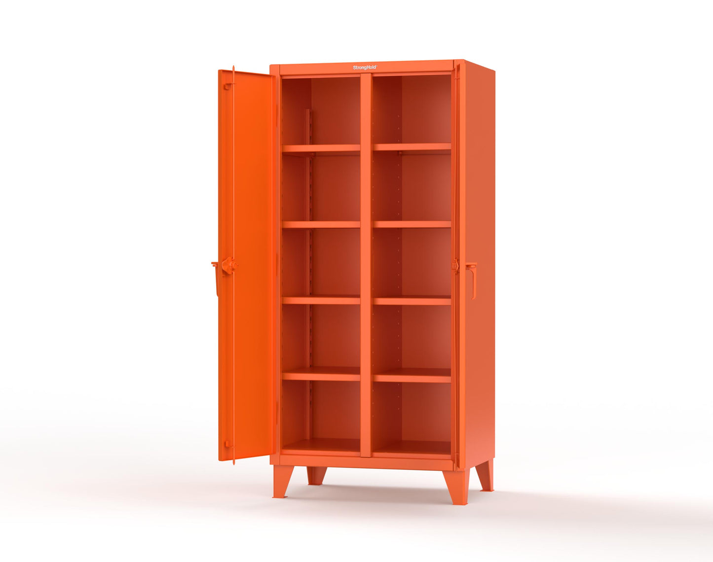 Extreme Duty 12 GA Double Shift Cabinet with 8 Shelves - 36 In. W x 24 In. D x 78 In. H - 36-DS-248-2009