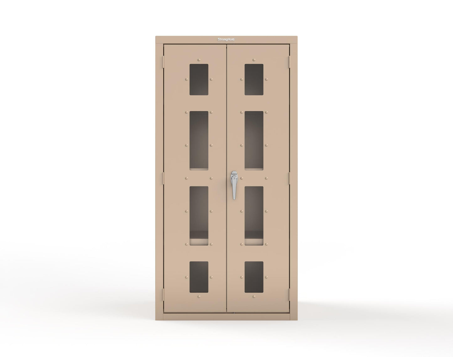 Heavy Duty 18 GA Cabinet with Clearview Doors - 36 in. W x 24 in. D x 72 in. H - 36-LD-243-P-1019