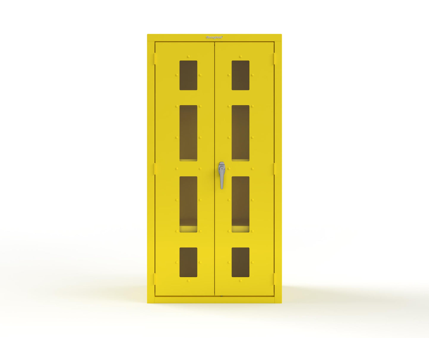 Heavy Duty 18 GA Cabinet with Clearview Doors - 36 in. W x 24 in. D x 72 in. H - 36-LD-243-P-1021