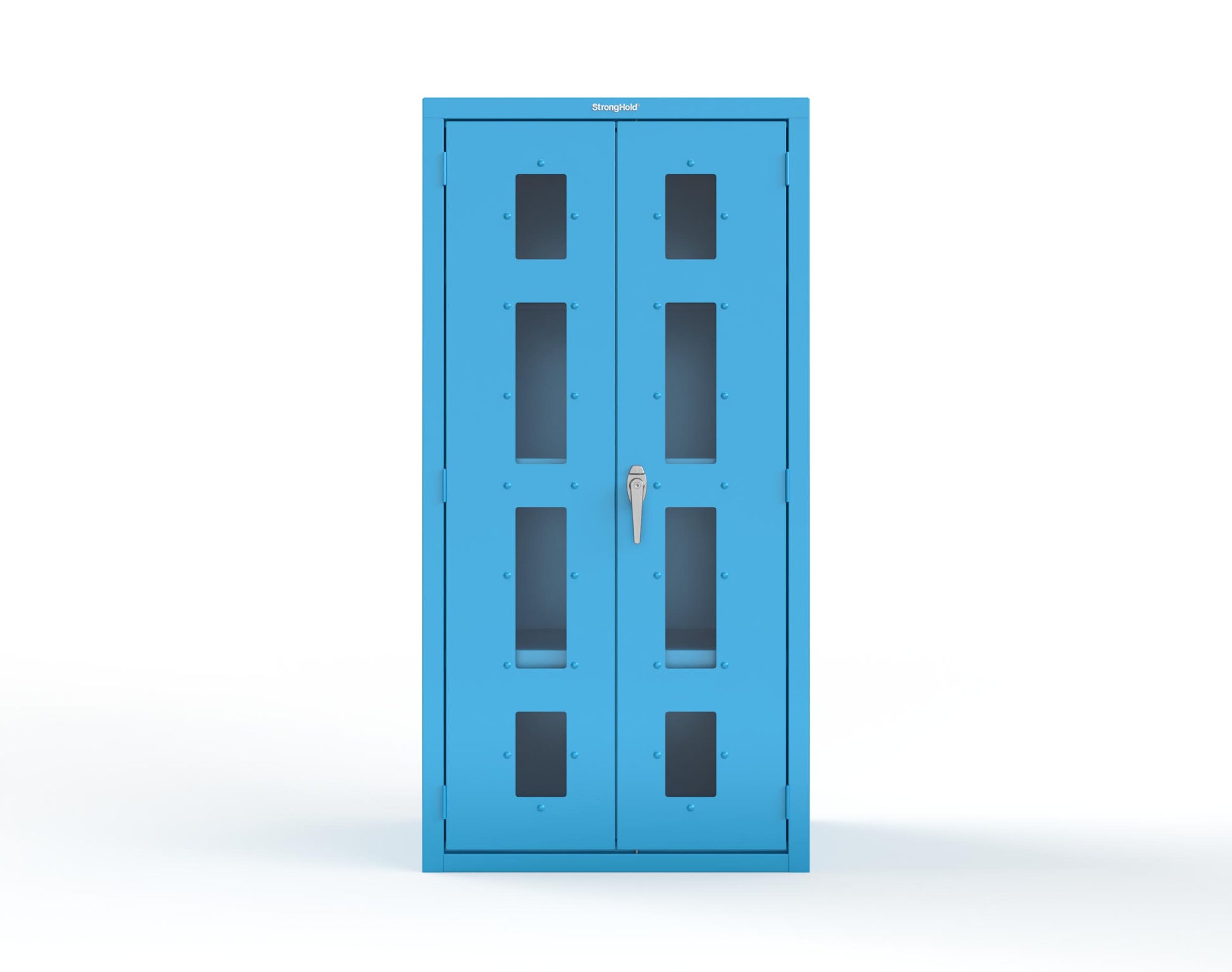 Heavy Duty 18 GA Cabinet with Clearview Doors - 36 in. W x 24 in. D x 72 in. H - 36-LD-243-P-5012