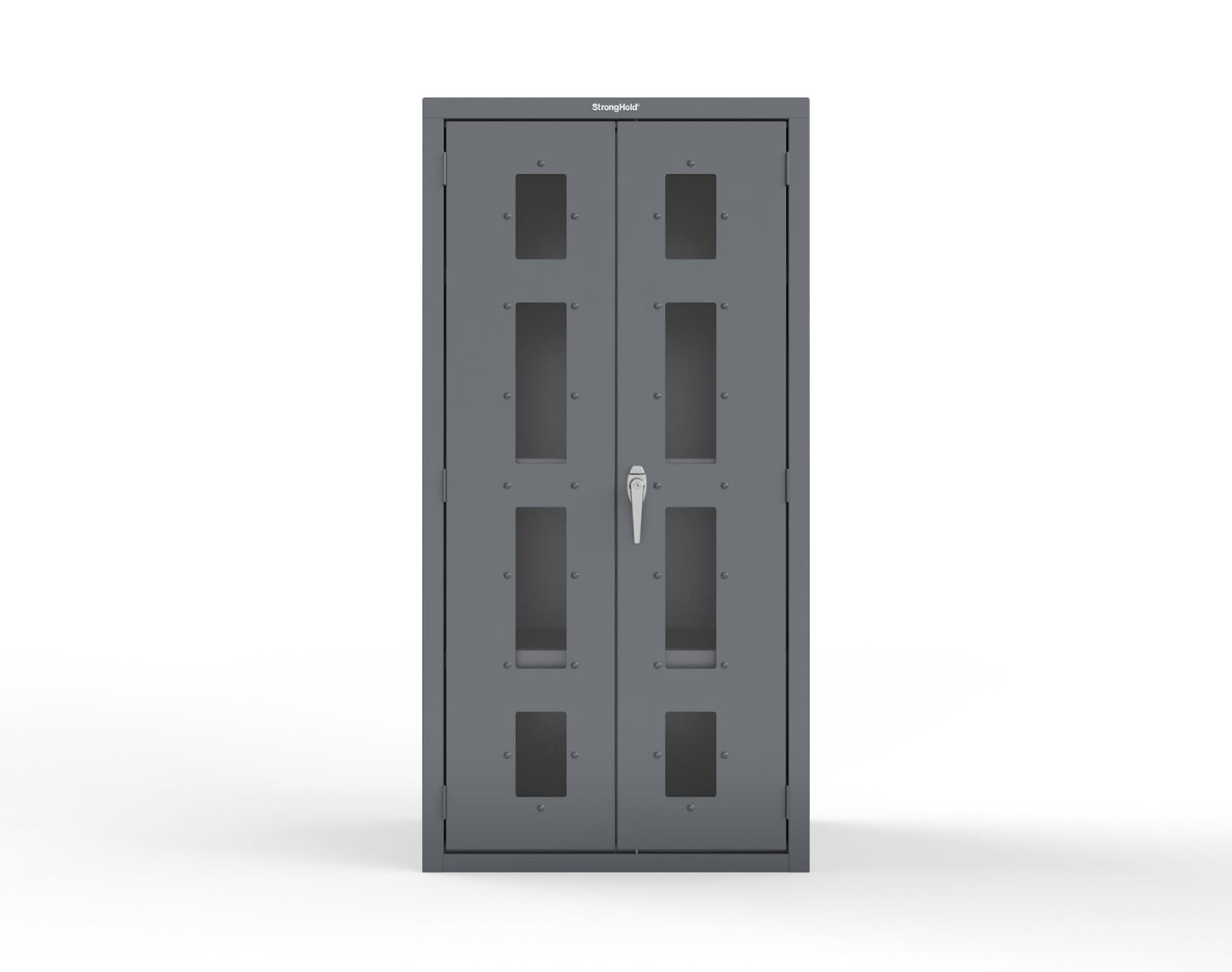 Heavy Duty 18 GA Cabinet with Clearview Doors - 36 in. W x 24 in. D x 72 in. H - 36-LD-243-P-7024