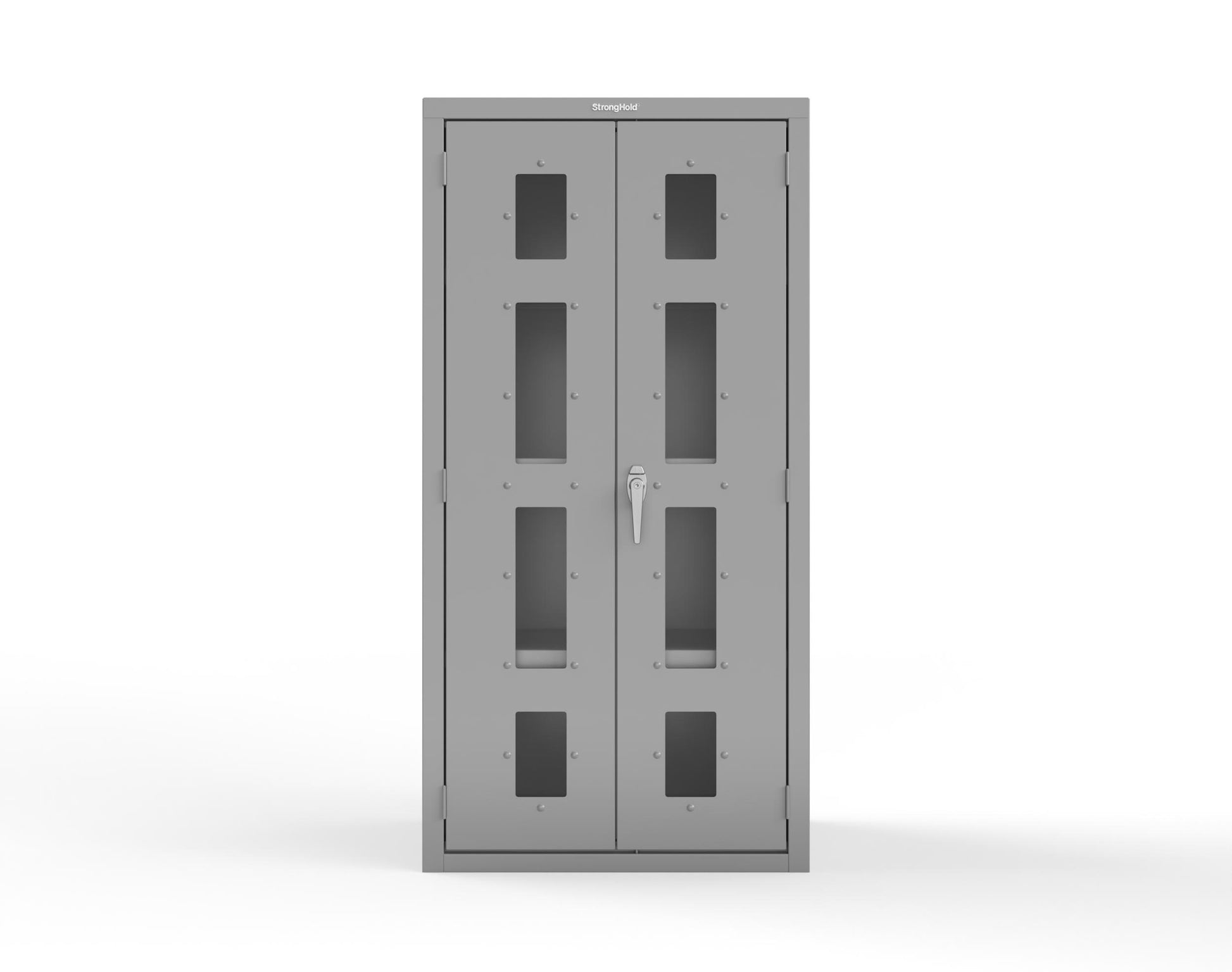 Heavy Duty 18 GA Cabinet with Clearview Doors - 36 in. W x 24 in. D x 72 in. H - 36-LD-243-P-7037