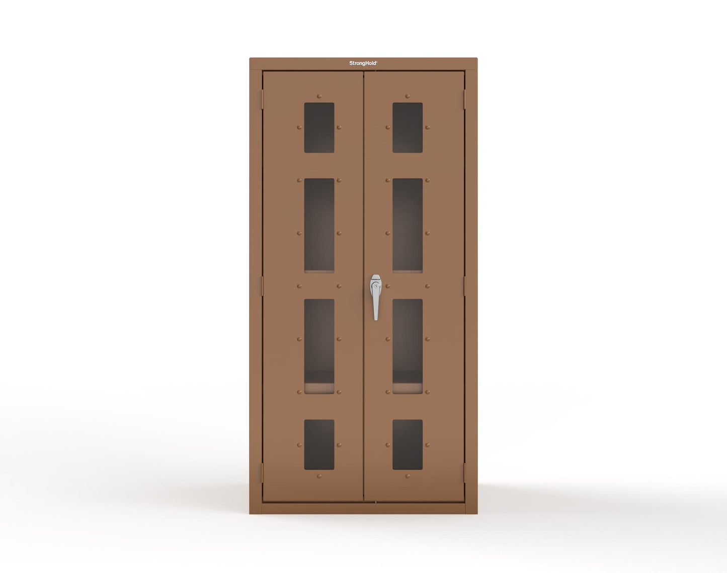 Heavy Duty 18 GA Cabinet with Clearview Doors - 36 in. W x 24 in. D x 72 in. H - 36-LD-243-P-8008