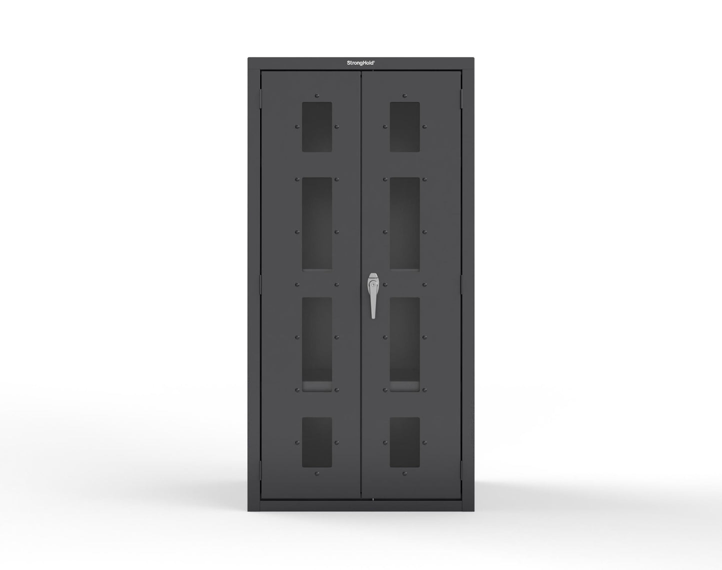 Heavy Duty 18 GA Cabinet with Clearview Doors - 36 in. W x 24 in. D x 72 in. H - 36-LD-243-P-9005