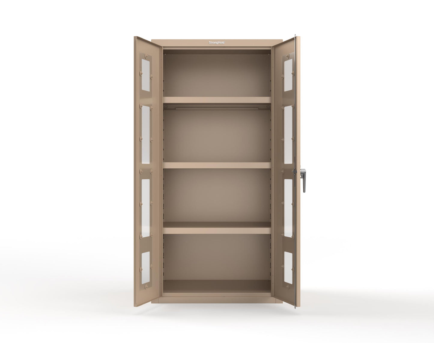 Heavy Duty 18 GA Cabinet with Clearview Doors - 36 in. W x 24 in. D x 72 in. H - 36-LD-243-P-1019