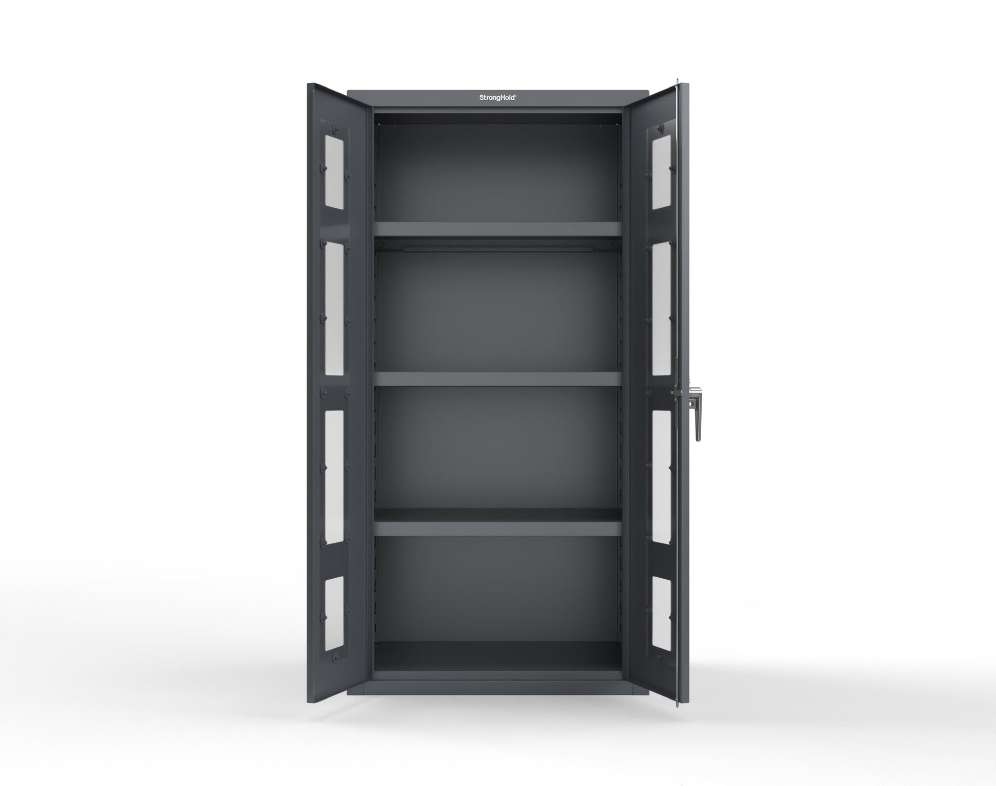 Heavy Duty 18 GA Cabinet with Clearview Doors - 36 in. W x 24 in. D x 72 in. H - 36-LD-243-P-7024