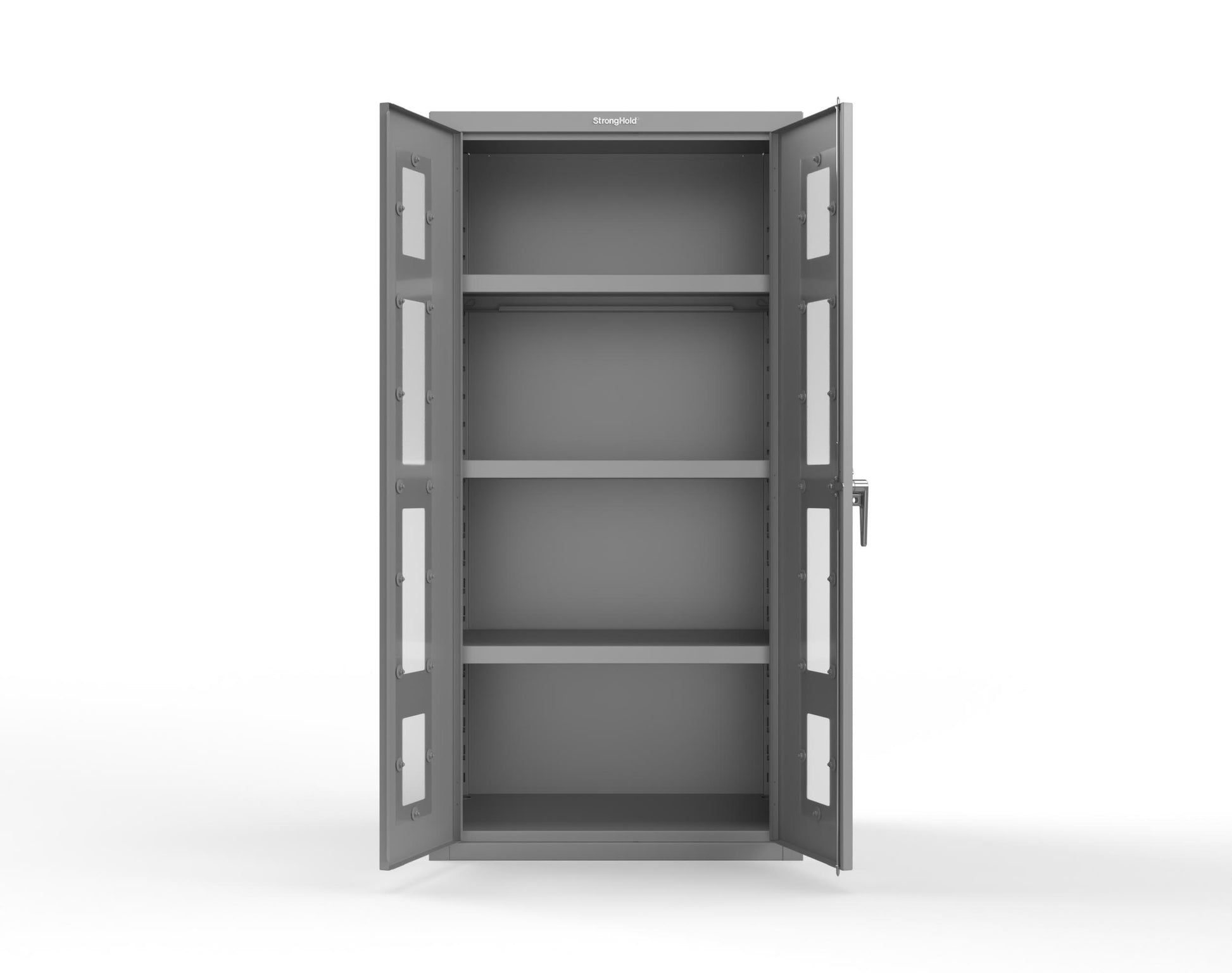 Heavy Duty 18 GA Cabinet with Clearview Doors - 36 in. W x 24 in. D x 72 in. H - 36-LD-243-P-7037